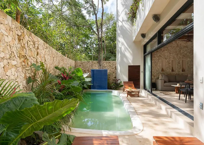 Chic Villa-apartment In Aldea Zama, Private Pool & Security Tulum