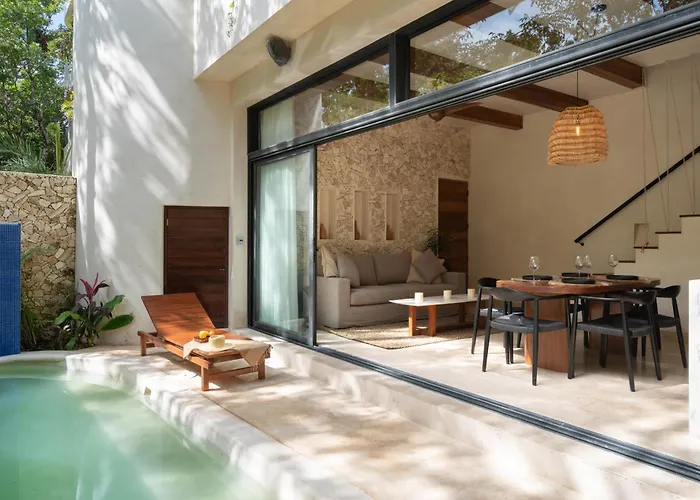 Chic Villa-apartment In Aldea Zama, Private Pool & Security * Tulum